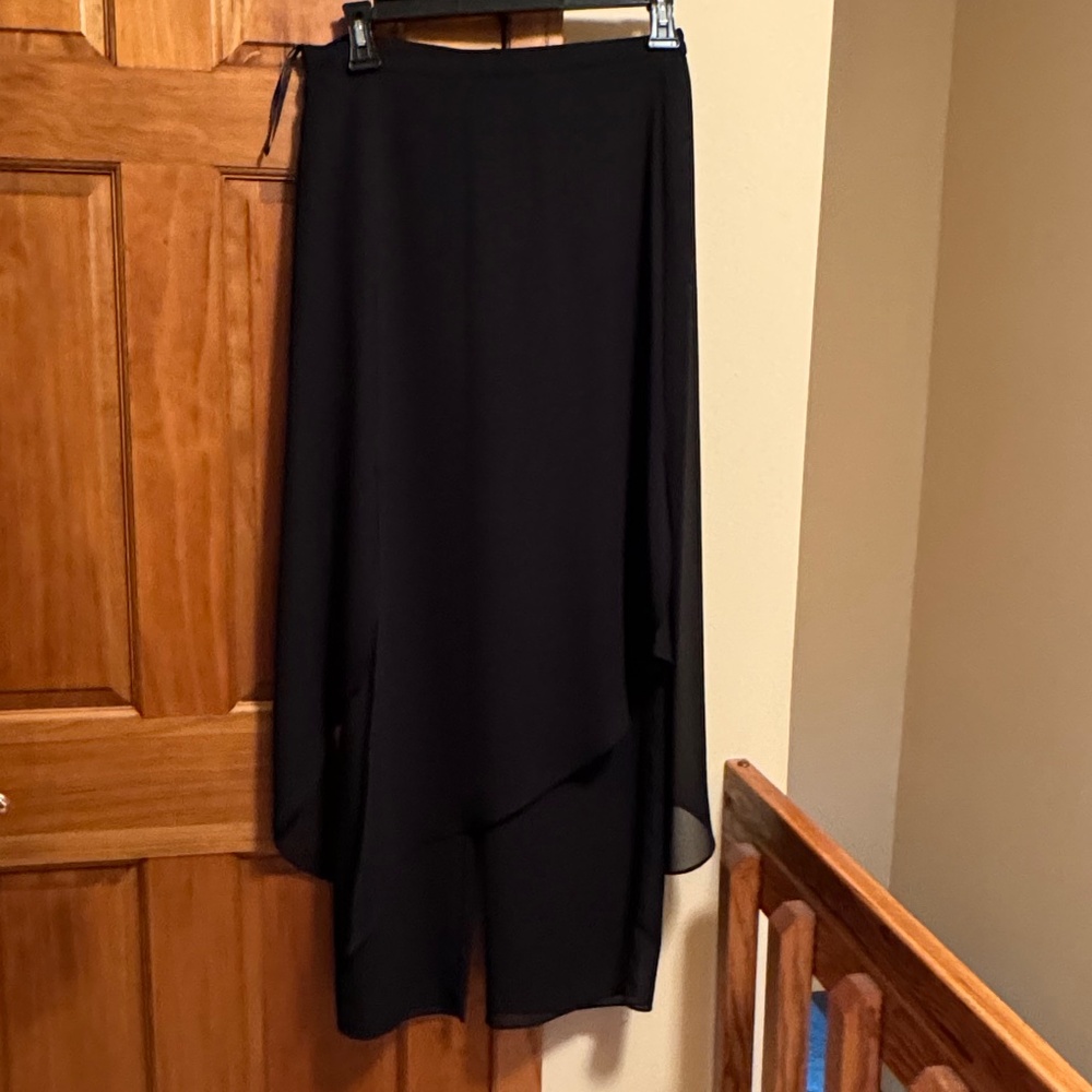 Dressy Black Pant with Skirt Overlay - Size 10